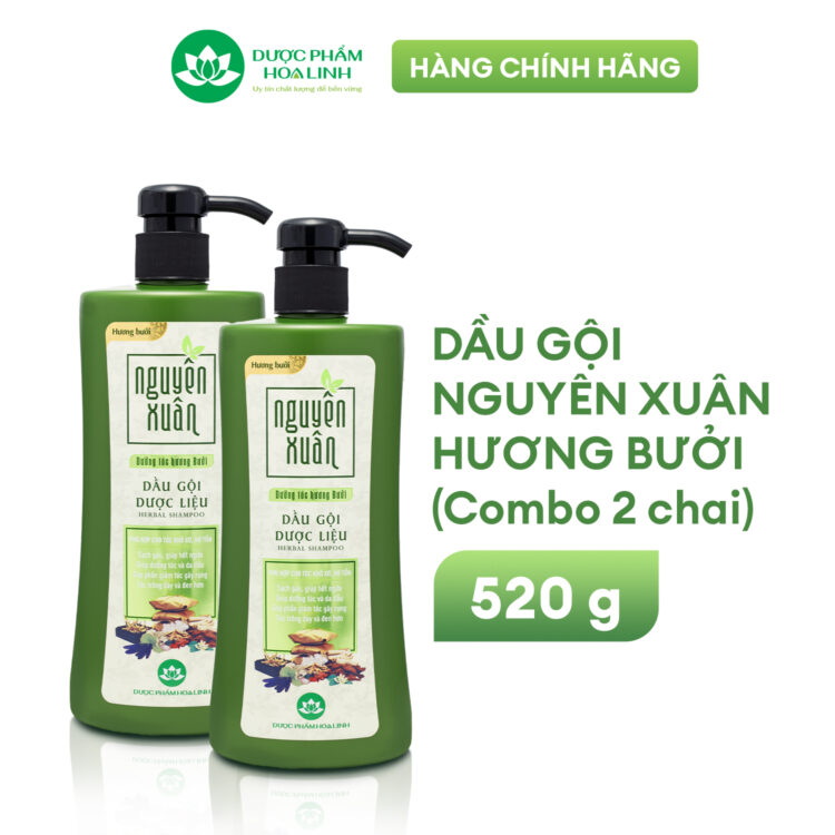 Dầu gội dược liệu Nguyên Xuân Dưỡng tóc Hương bưởi