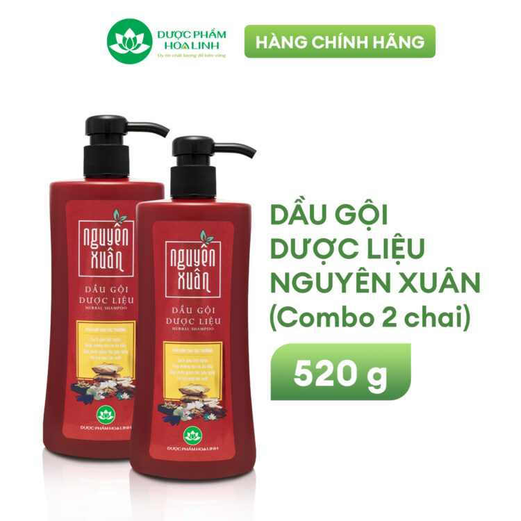 Dầu gội dược liệu Nguyên Xuân nâu đỏ