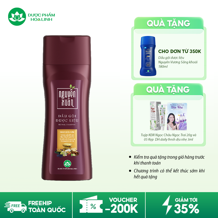 Dầu gội dược liệu Nguyên Xuân nâu đỏ Dầu gội dược liệu Nguyên Xuân nâu đỏ
