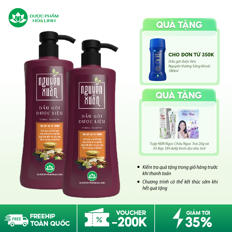 Dầu gội dược liệu Nguyên Xuân nâu đỏ Dầu gội dược liệu Nguyên Xuân nâu đỏ