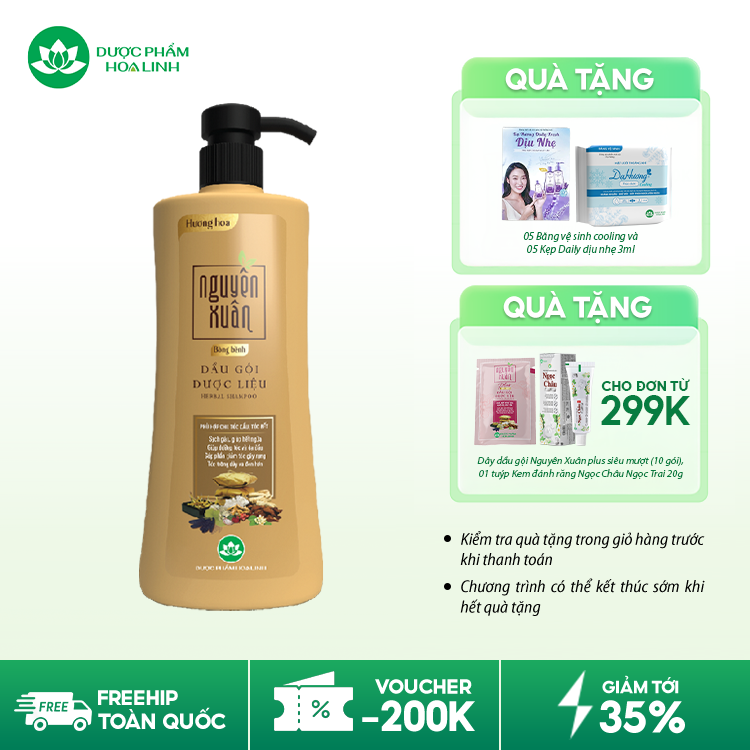 Dầu gội dược liệu Nguyên Xuân Bồng bềnh