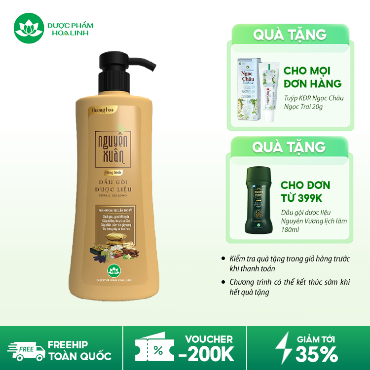 Dầu gội dược liệu Nguyên Xuân Bồng bềnh