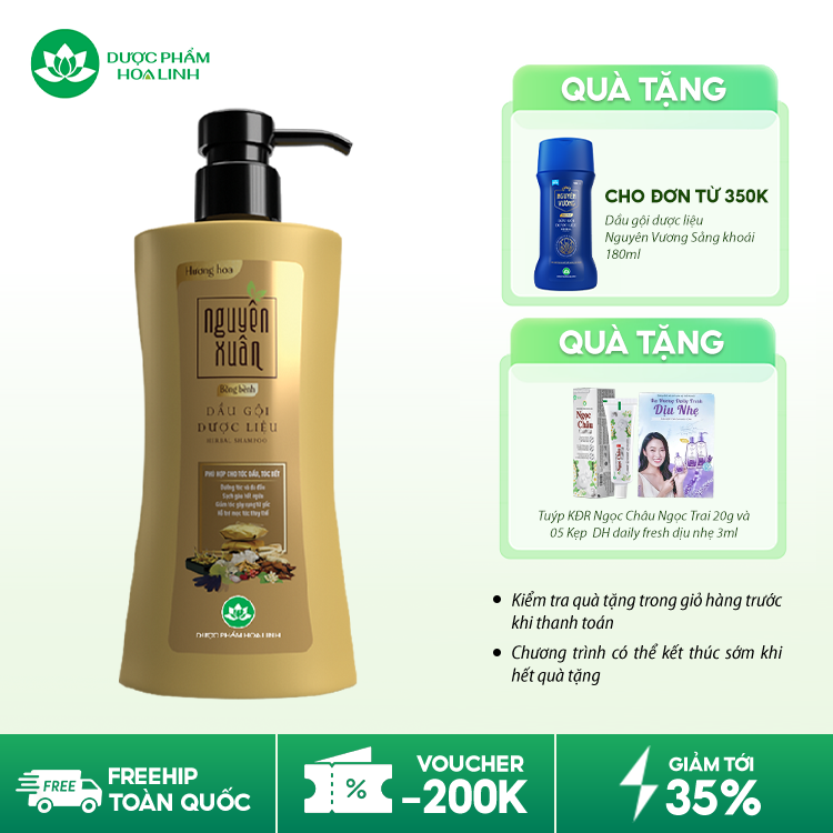 Dầu gội dược liệu Nguyên Xuân Bồng bềnh