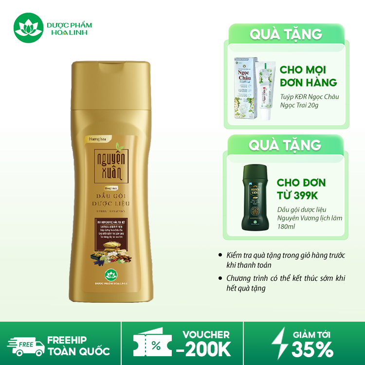 Dầu gội dược liệu Nguyên Xuân Bồng bềnh