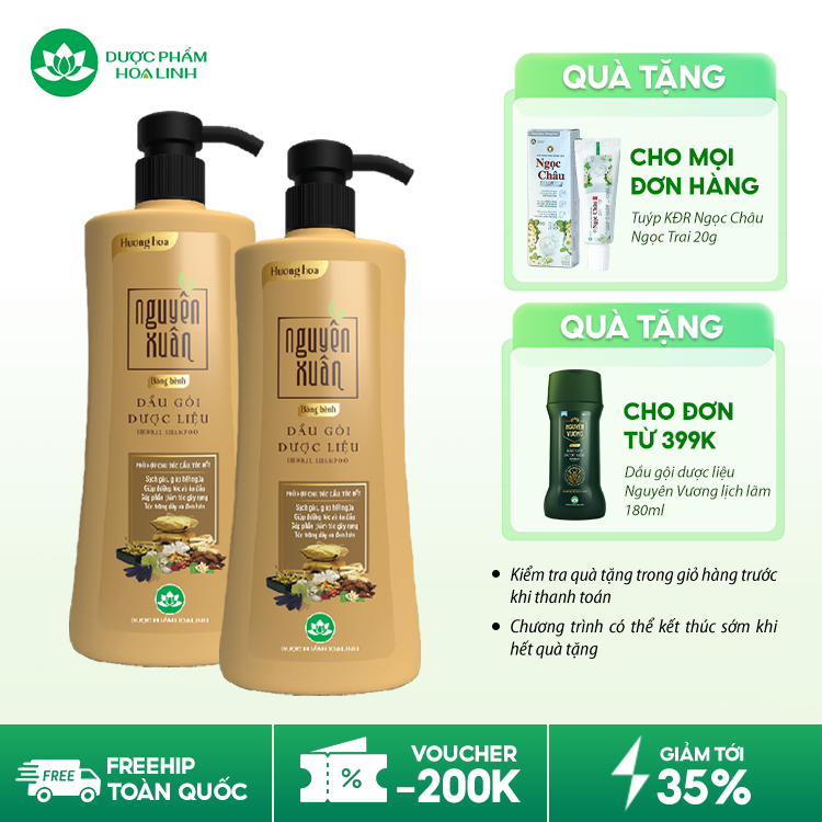 Dầu gội dược liệu Nguyên Xuân Bồng bềnh