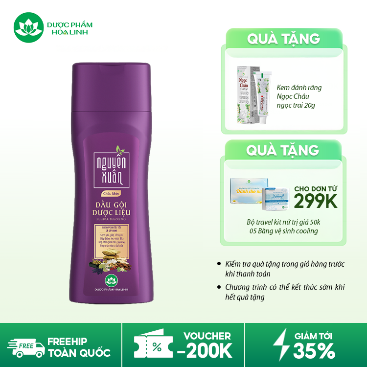 Dầu gội dược liệu Nguyên Xuân chắc khỏe Dầu gội dược liệu Nguyên Xuân chắc khỏe