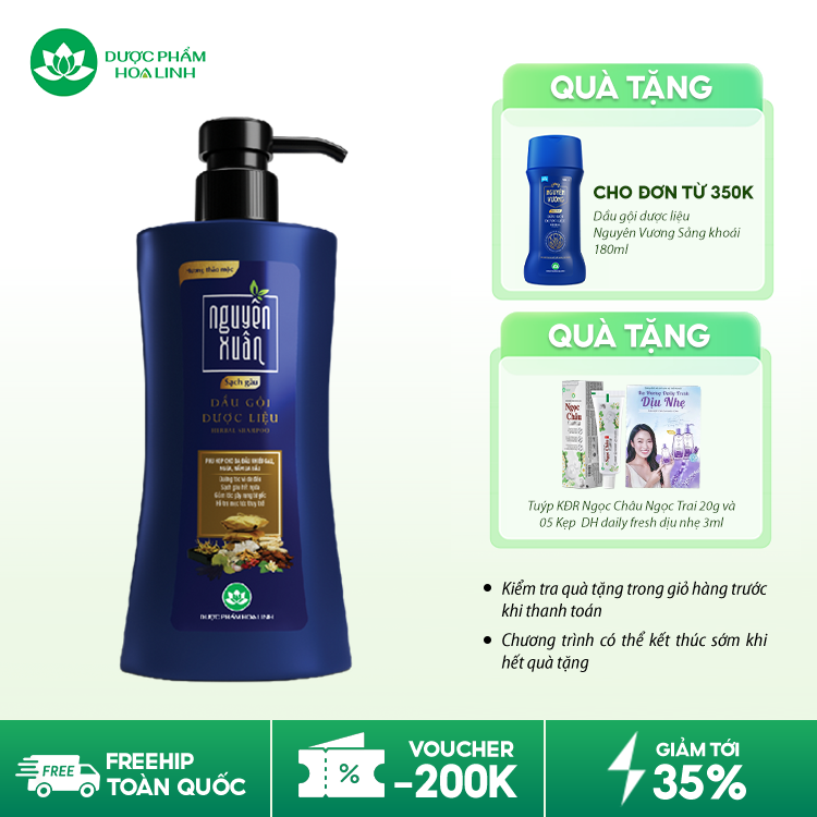 Dầu gội dược liệu Nguyên Xuân Sạch Gàu