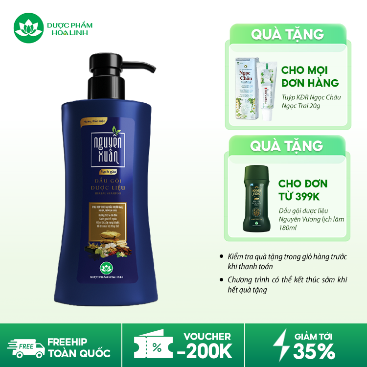 Dầu gội dược liệu Nguyên Xuân Sạch Gàu