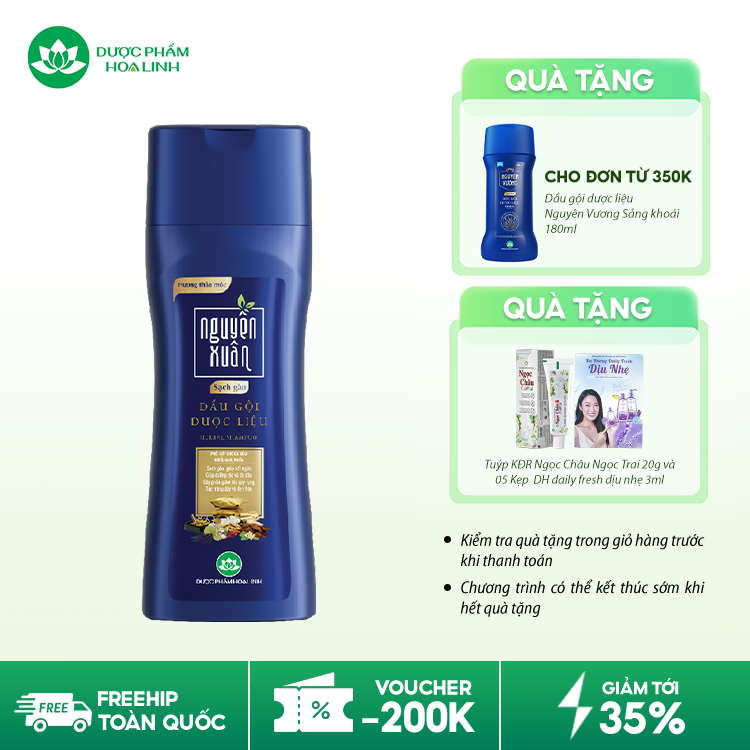 Dầu gội dược liệu Nguyên Xuân Sạch Gàu
