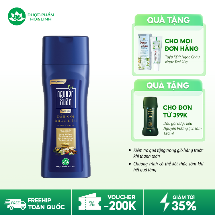 Dầu gội dược liệu Nguyên Xuân Sạch Gàu