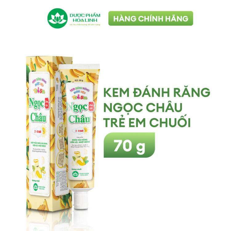 Kem đánh răng dược liệu Ngọc Châu Trẻ Em 2 – 6 tuổi