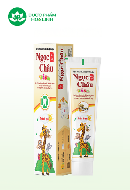 Kem đánh răng dược liệu Ngọc Châu trẻ em trên 6 tuổi