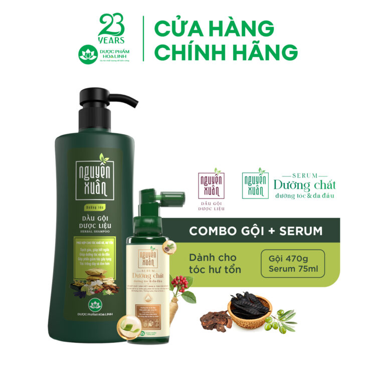 Combo dầu gội dưỡng tóc & serum/xả Nguyên Xuân