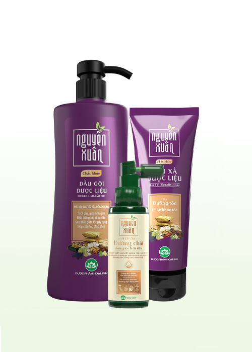 Combo dầu gội chắc khỏe & serum/xả Nguyên Xuân