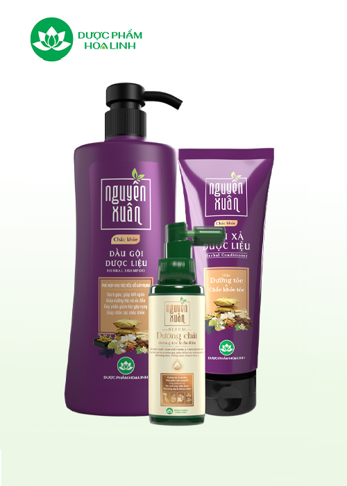 Combo dầu gội chắc khỏe & serum/xả Nguyên Xuân