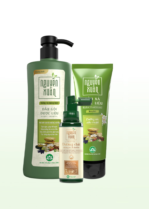 Combo dầu gội dưỡng tóc hương bưởi & serum/xả Nguyên Xuân Combo dầu gội dưỡng tóc hương bưởi & serum/xả Nguyên Xuân