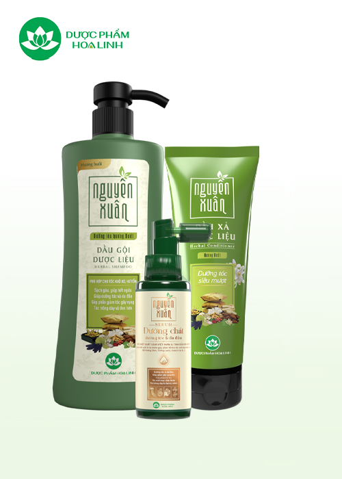 Combo dầu gội dưỡng tóc hương bưởi & serum/xả Nguyên Xuân Combo dầu gội dưỡng tóc hương bưởi & serum/xả Nguyên Xuân