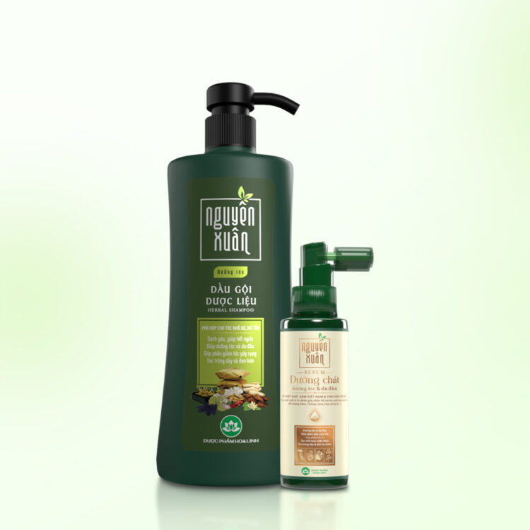 Combo dầu gội dưỡng tóc & serum/xả Nguyên Xuân Combo dầu gội dưỡng tóc & serum/xả Nguyên Xuân