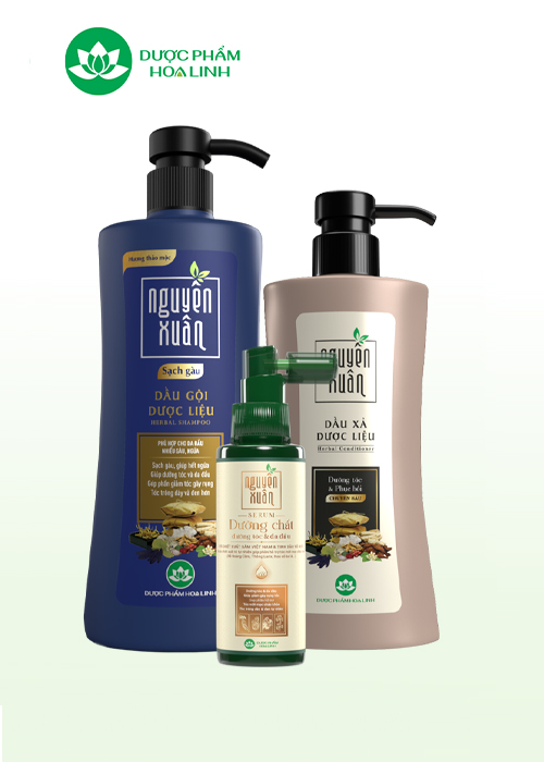 Combo dầu gội sạch gàu & serum/xả Nguyên Xuân
