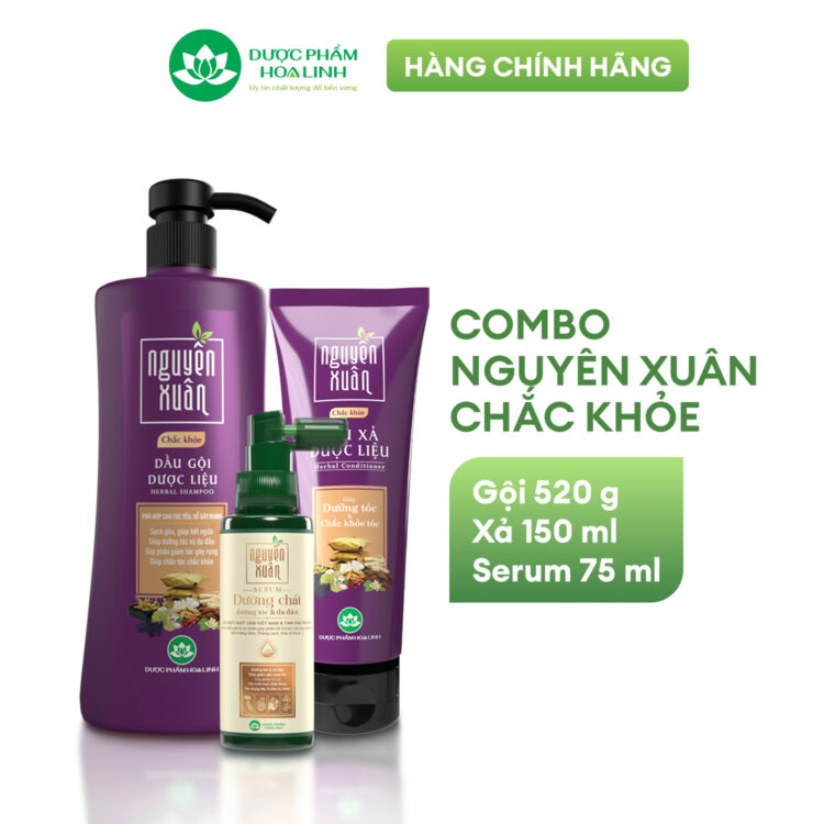 Combo Dầu gội xả serum Nguyên Xuân chắc khỏe số 2