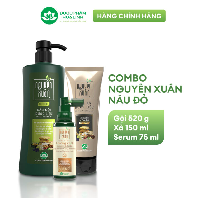 Combo Dầu gội – Xả – Serum Nguyên Xuân dưỡng tóc Combo Dầu gội – Xả – Serum Nguyên Xuân dưỡng tóc