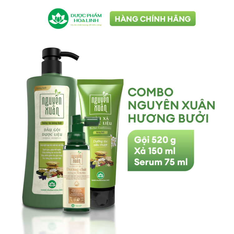 Combo dầu gội xả serum Nguyên Xuân dưỡng tóc hương bưởi số 2