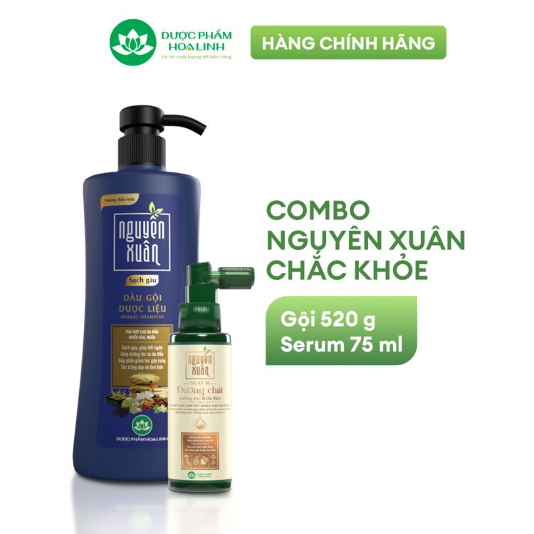Combo Dầu gội – Xả – Serum Nguyên Xuân sạch gàu