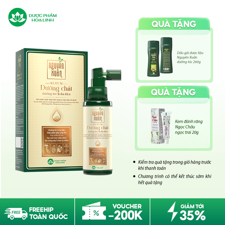 Serum Dưỡng chất Dưỡng Tóc và Da đầu Nguyên Xuân