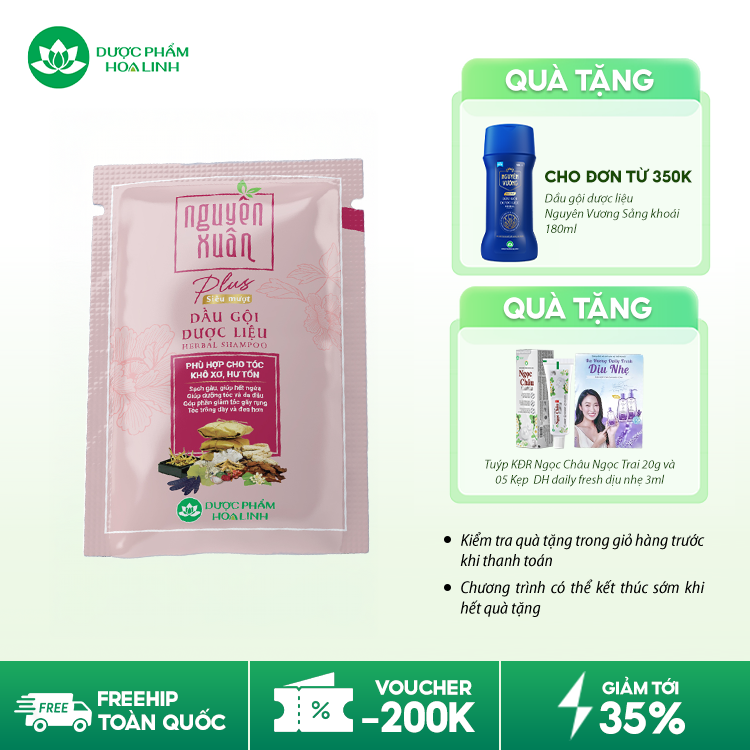 Dầu gội dược liệu Nguyên Xuân Plus siêu mượt