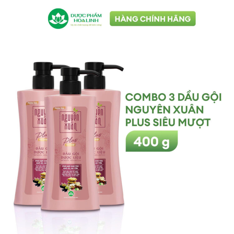 Dầu gội dược liệu Nguyên Xuân Plus siêu mượt Dầu gội dược liệu Nguyên Xuân Plus siêu mượt
