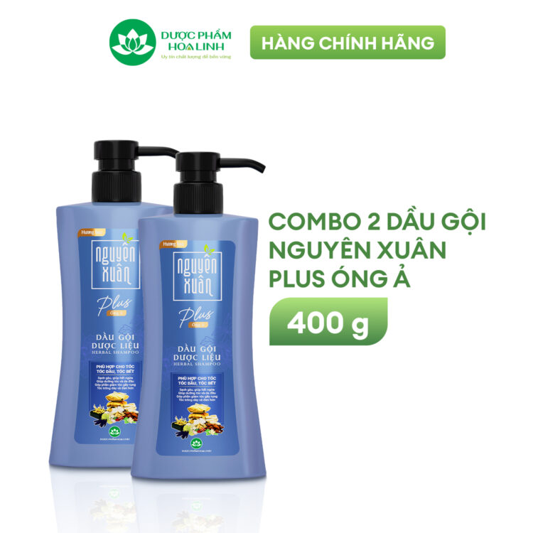 Dầu gội dược liệu Nguyên Xuân Plus Óng ả