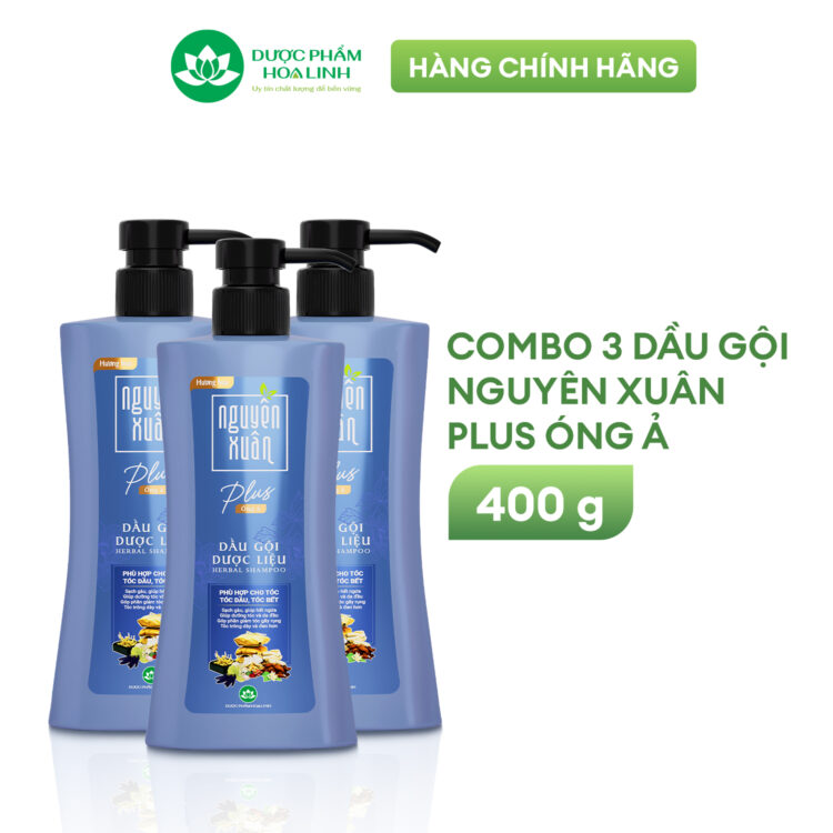 Dầu gội dược liệu Nguyên Xuân Plus Óng ả
