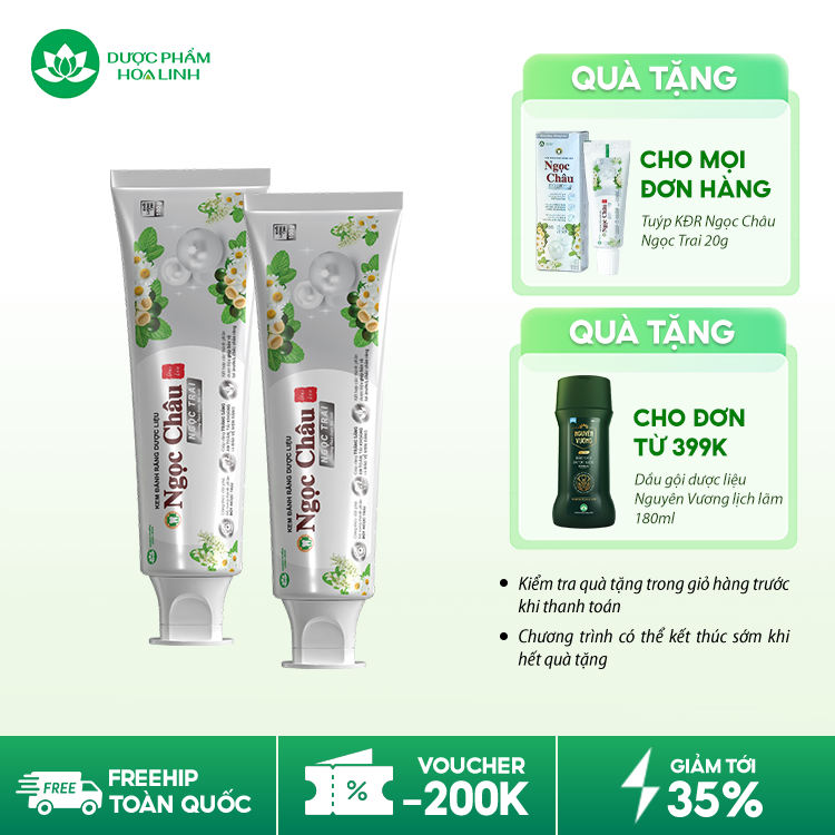 Kem đánh răng dược liệu Ngọc Châu Ngọc Trai Kem đánh răng dược liệu Ngọc Châu Ngọc Trai