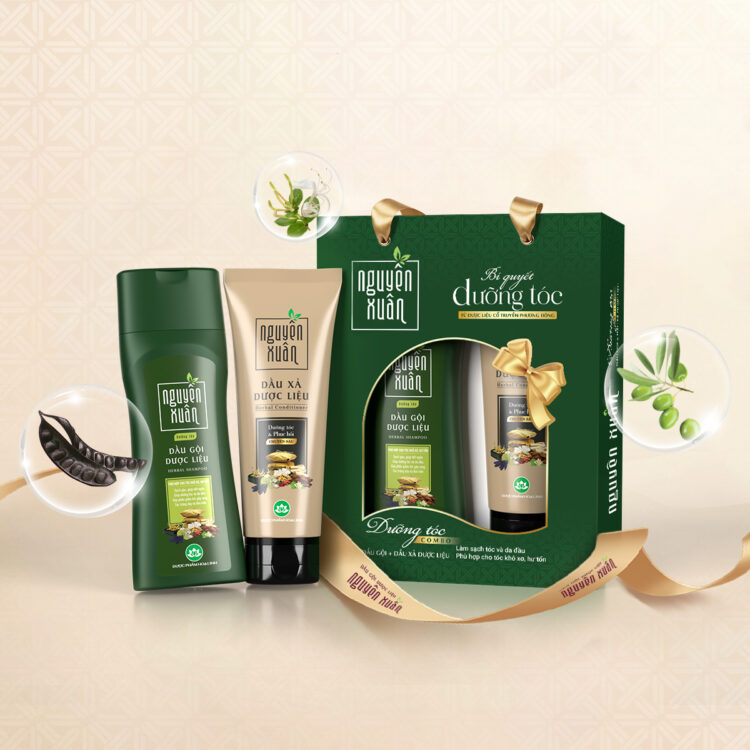 Combo Dầu gội Nguyên Xuân dưỡng tóc 260g+ xả 160g Combo Dầu gội Nguyên Xuân dưỡng tóc 260g+ xả 160g