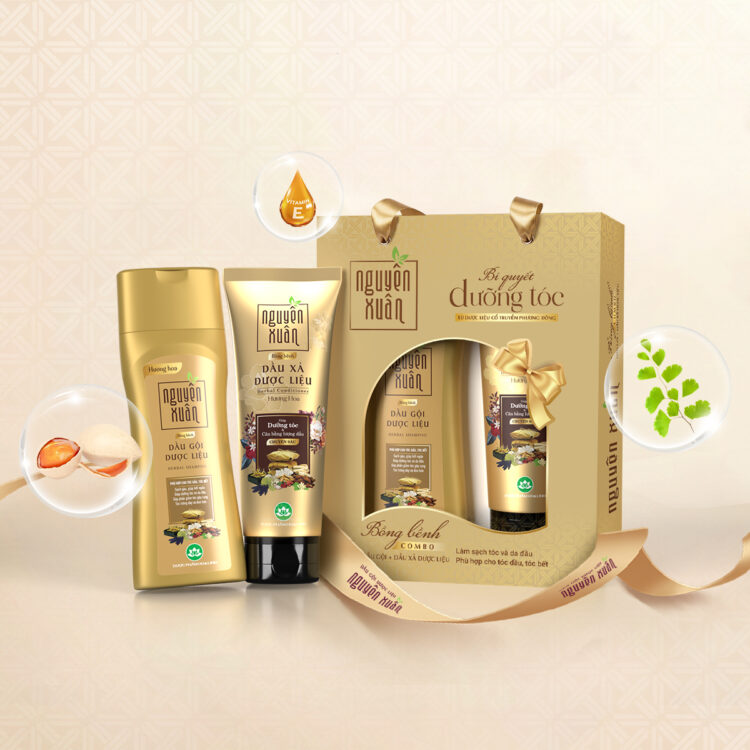 Combo Nguyên Xuân Bồng bềnh gội 260g và xả 160g Combo Nguyên Xuân Bồng bềnh gội 260g và xả 160g