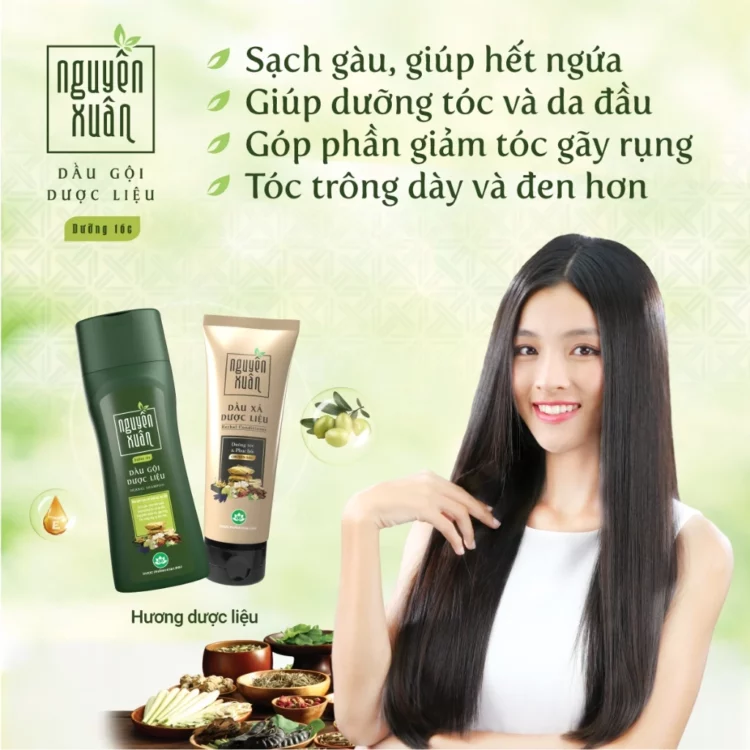 Combo Dầu gội Nguyên Xuân dưỡng tóc 260g+ xả 160g Combo Dầu gội Nguyên Xuân dưỡng tóc 260g+ xả 160g