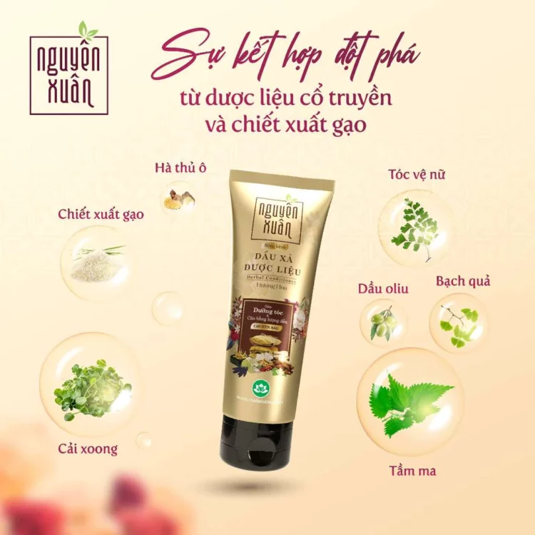 Combo Nguyên Xuân Bồng bềnh gội 260g và xả 160g Combo Nguyên Xuân Bồng bềnh gội 260g và xả 160g