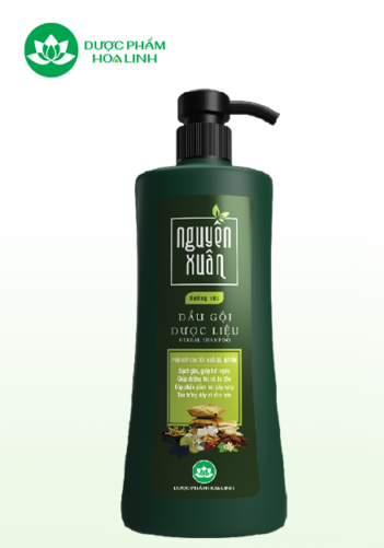 Dầu gội dược liệu Nguyên Xuân xanh dưỡng tóc Dầu gội dược liệu Nguyên Xuân xanh dưỡng tóc