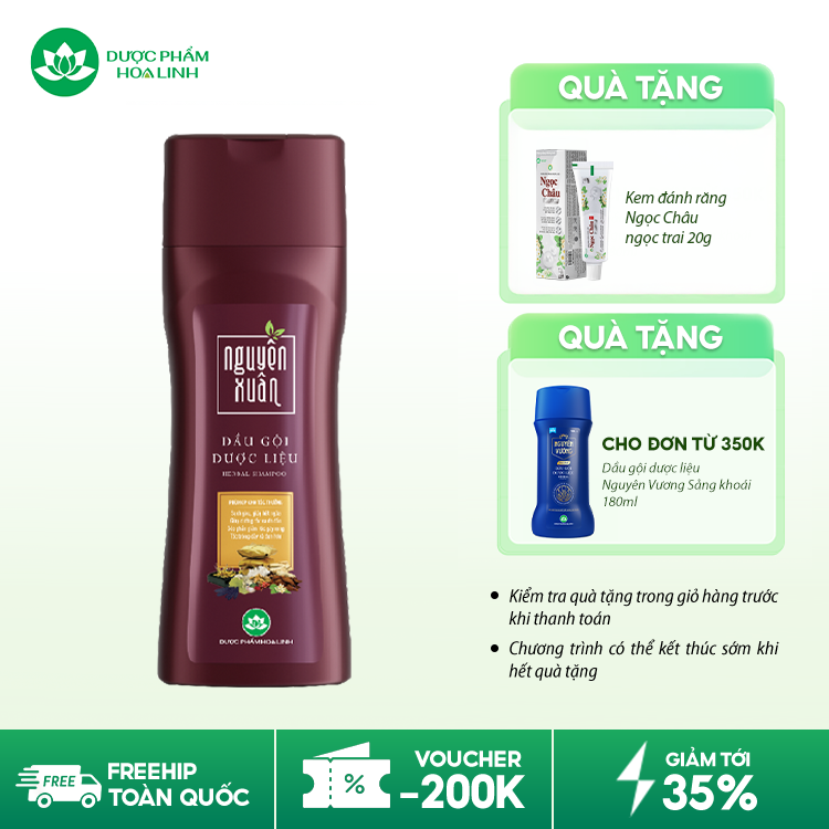 Dầu gội dược liệu Nguyên Xuân nâu đỏ Dầu gội dược liệu Nguyên Xuân nâu đỏ
