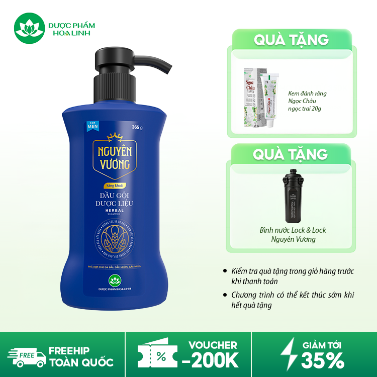 Dầu gội dược liệu Nguyên Vương Sảng khoái