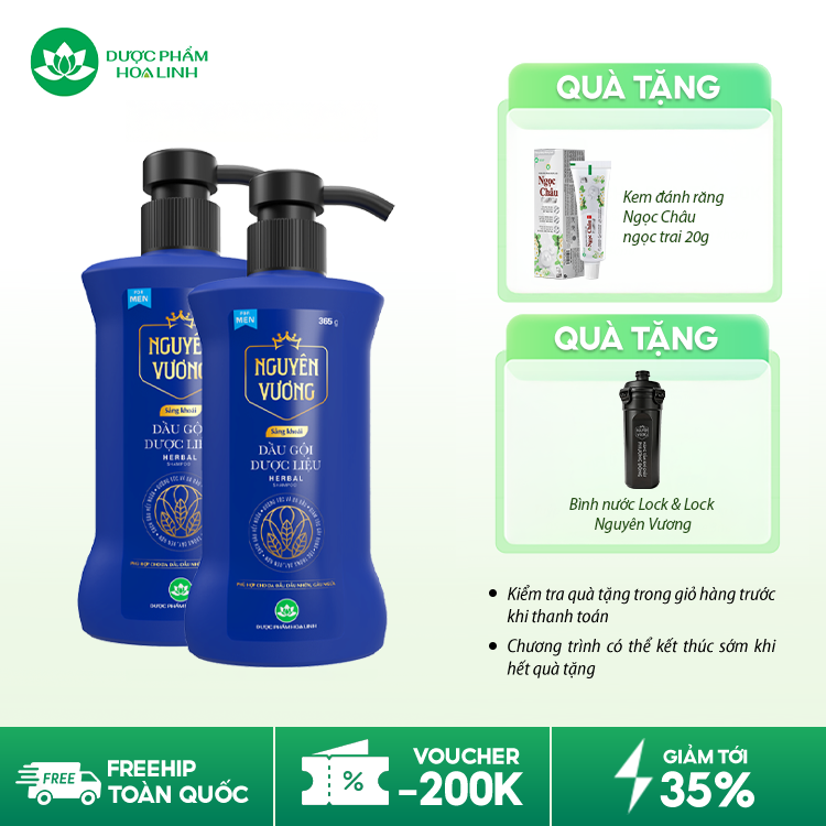 Dầu gội dược liệu Nguyên Vương Sảng khoái