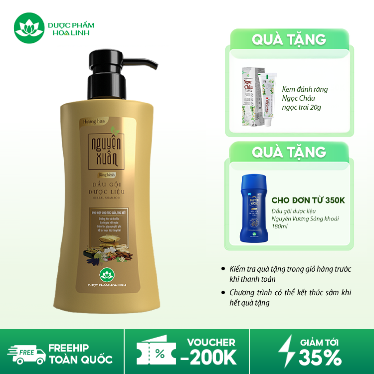 Dầu gội dược liệu Nguyên Xuân Bồng bềnh