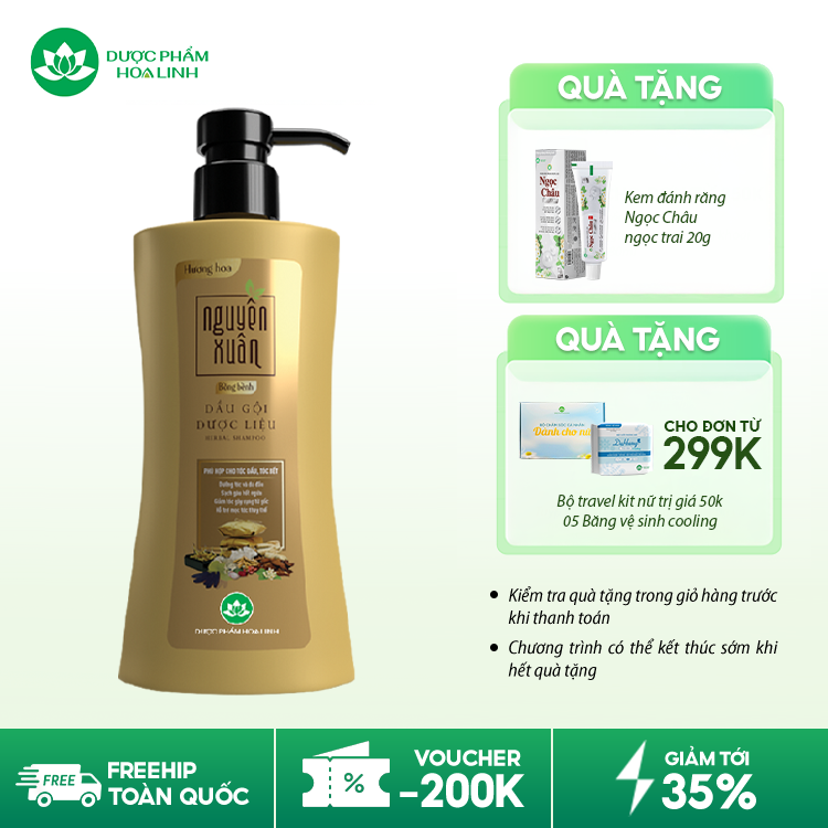 Dầu gội dược liệu Nguyên Xuân Bồng bềnh