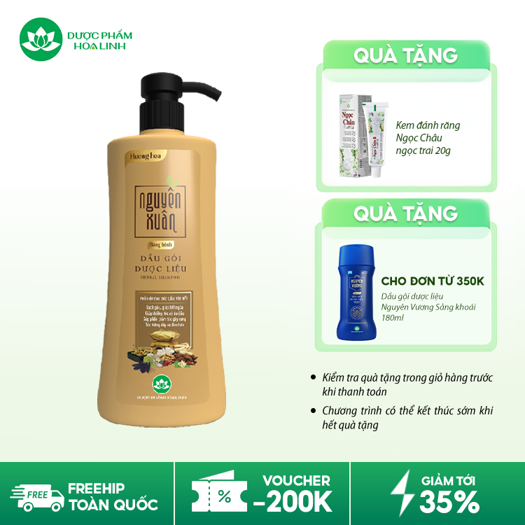 Dầu gội dược liệu Nguyên Xuân Bồng bềnh