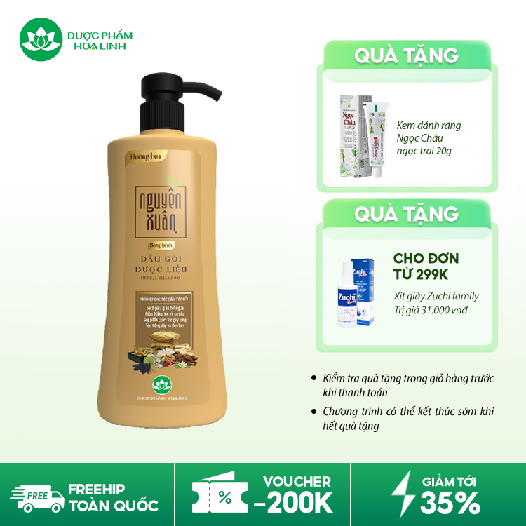 Dầu gội dược liệu Nguyên Xuân Bồng bềnh