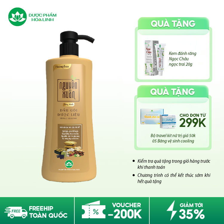 Dầu gội dược liệu Nguyên Xuân Bồng bềnh