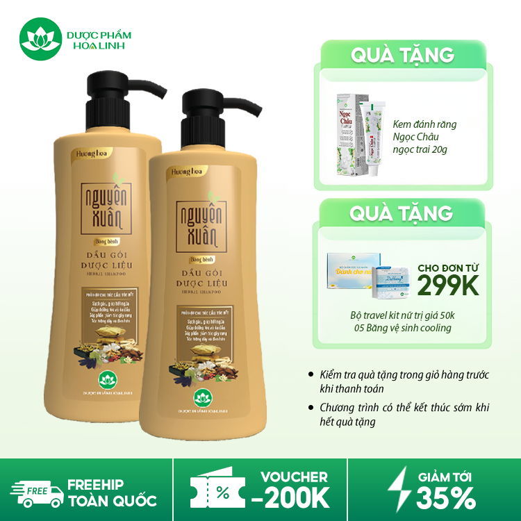 Dầu gội dược liệu Nguyên Xuân Bồng bềnh