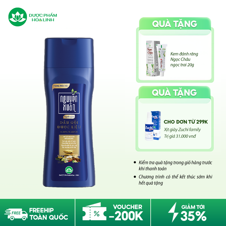 Dầu gội dược liệu Nguyên Xuân Sạch Gàu