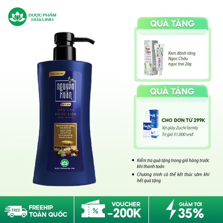 Dầu gội dược liệu Nguyên Xuân Sạch Gàu