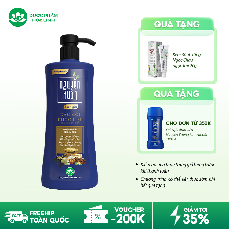 Dầu gội dược liệu Nguyên Xuân Sạch Gàu